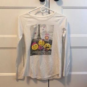 Justice White Long Sleeve Tee